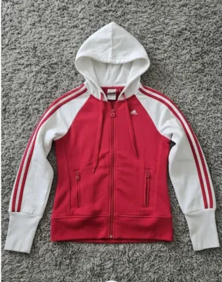 Chaqueta Adidas Retro Roja y Blanca Talla 36