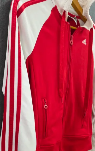 Chaqueta Adidas Retro Roja y Blanca Talla 36