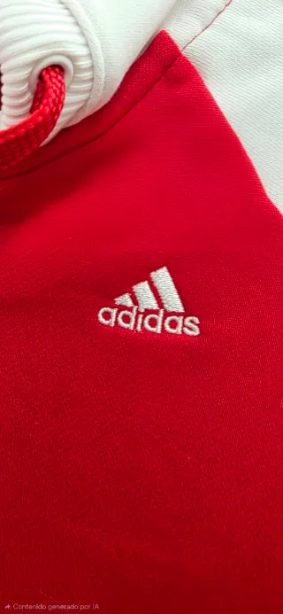 Chaqueta Adidas Retro Roja y Blanca Talla 36