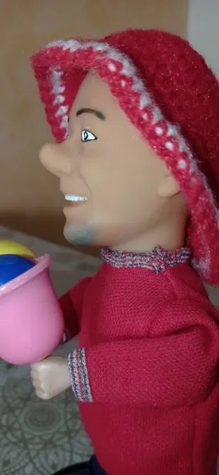 Juguete payaso de la tele Fofito años 70.