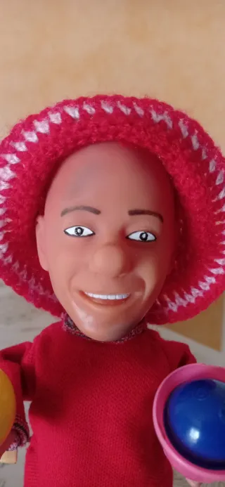 Juguete payaso de la tele Fofito años 70.