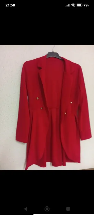 Chaqueta blazer roja elegante