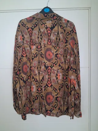 Camisa Mango Talla M Estampada