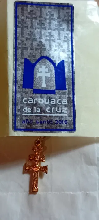 Colgante Cruz Caravaca Año Santo 2010