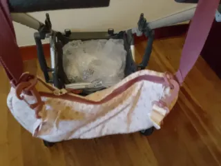 Cochecito bebé rosa