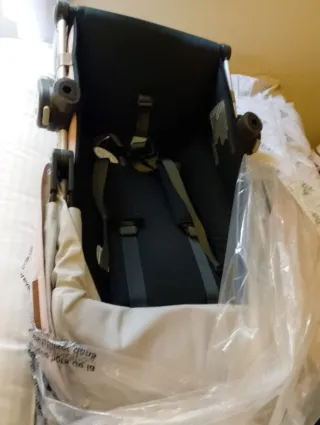 Cochecito bebé rosa