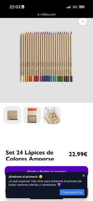 Lápices de Colores Amperse 24