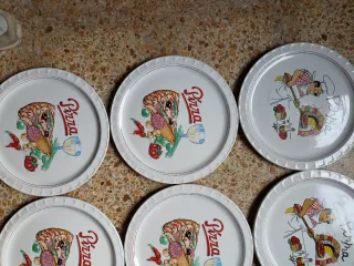 Juego de 8 platos de cerámica para pizza