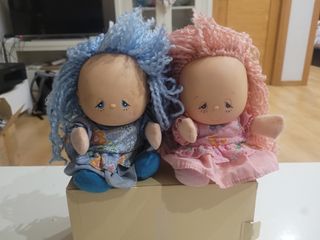 Muñecas trapo años 80 cabeza goma