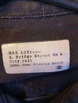 Camisa vaquera GAS efecto encerado negra