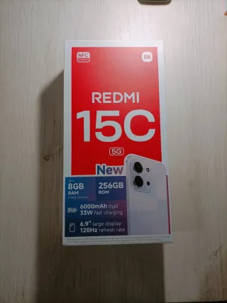 Xiaomi Redmi 15C 256GB Negro nuevo sin estrenar