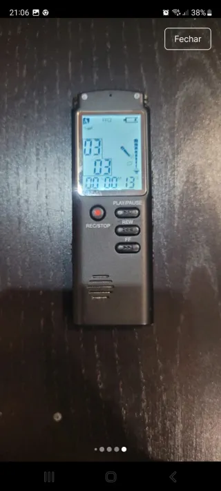 Gravador de Voz Digital Portátil