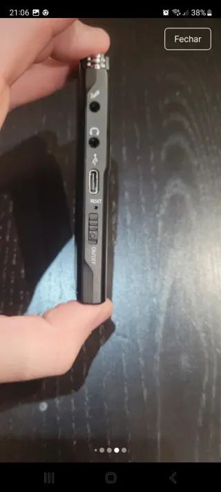 Gravador de Voz Digital Portátil