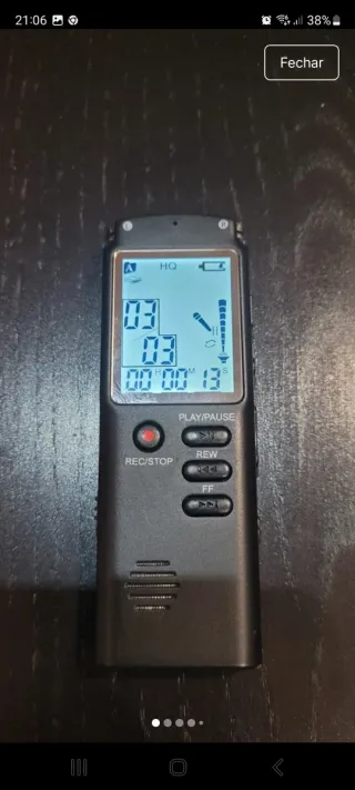 Gravador de Voz Digital Portátil