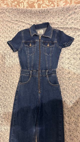 Mono vaquero corto cremallera