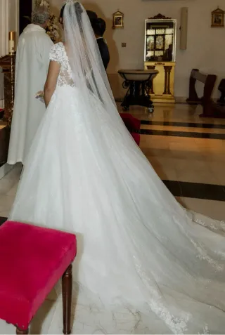 Vestido de Novia Rosa Clara Talla S