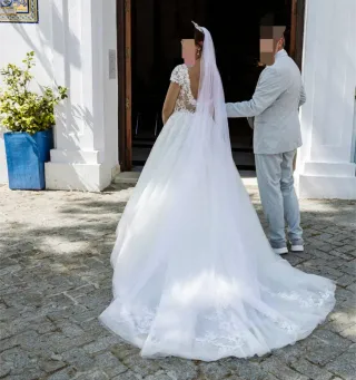 Vestido de Novia Rosa Clara Talla S