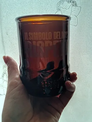 Bicchieri Birra Ichnusa Marrone Vetro