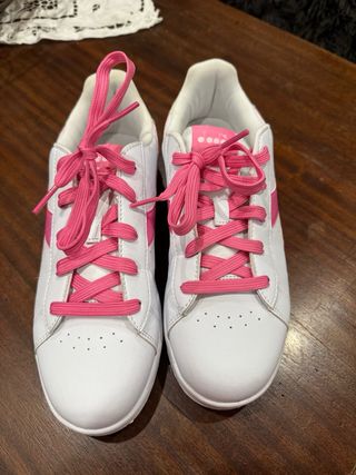 Scarpe Diadora Donna Bianco Rosa Tg 39