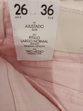 Pantalón Sfera Rosa Talla 36 SIN ESTRENAR