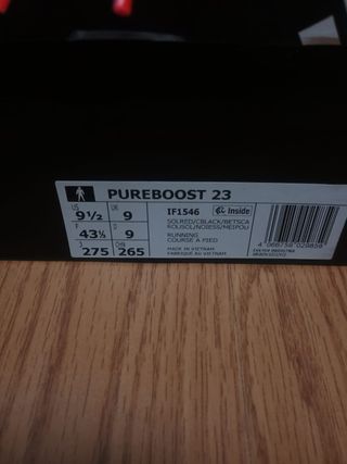 Zapatilla Adidas Pure Boost 23 Talla 43 1/3