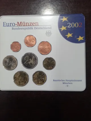 Cartera de Euros Alemanes 2002 ceca D