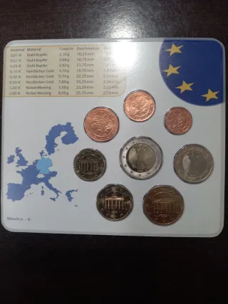 Cartera de Euros Alemanes 2002 ceca D