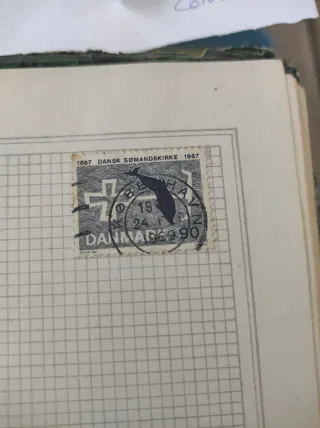 Francobolli antichi della Danimarca e dell'Argentina