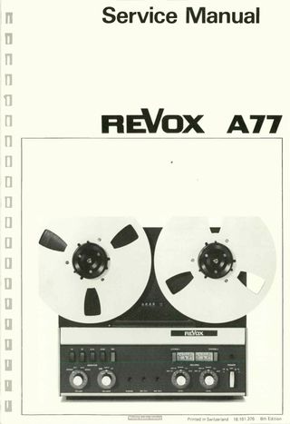 Revox A77 fuente alimentación vintage NOS