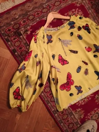 Camisa Zara S Mariposas y Bichos