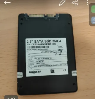 SSD SATA 2.5 Unidesa 64GB
