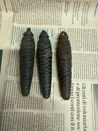 Pigne decorative per orologio Cucu . 275gr. Cad