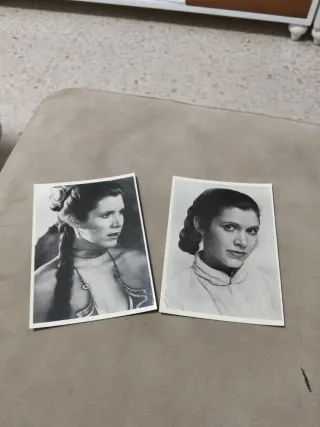 2 Cartoline Principessa Leia Bianco e Nero