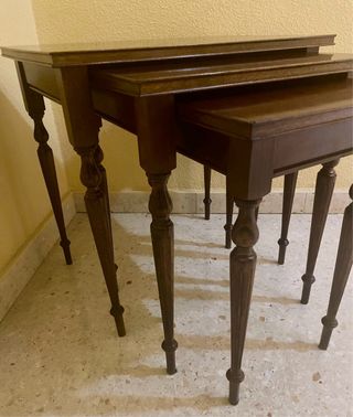 Tavoli nido vintage (3) in legno