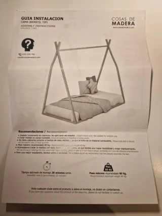 Cama Montessori Tipi 90x190