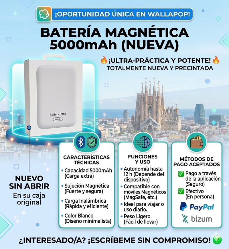 Batería Portátil Blanco - Nuevo - Más stock afbeelding 4