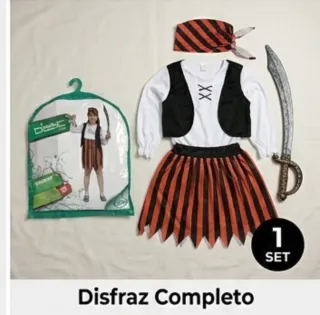Disfraz Pirata Niña Talla 4 Años