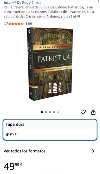 Biblia de Estudio Patrística. RVR