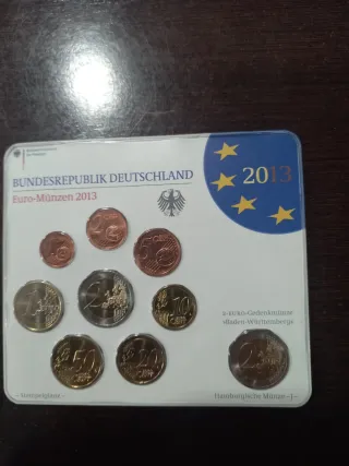 Serie Euros Alemania 2013 Ceca J monedas conmemora