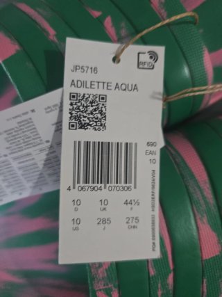 Chanclas Adidas Adilette Aqua Talla 44.5