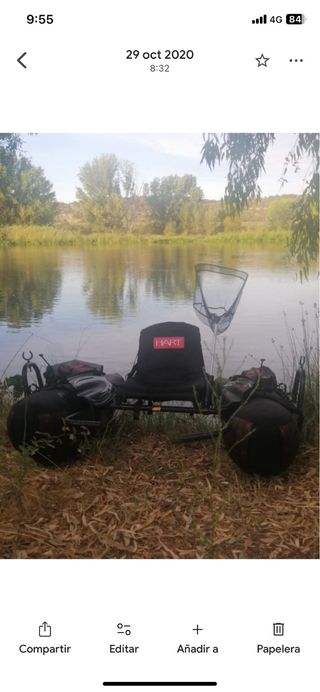 Pato de pesca catamarán HART+vadeador