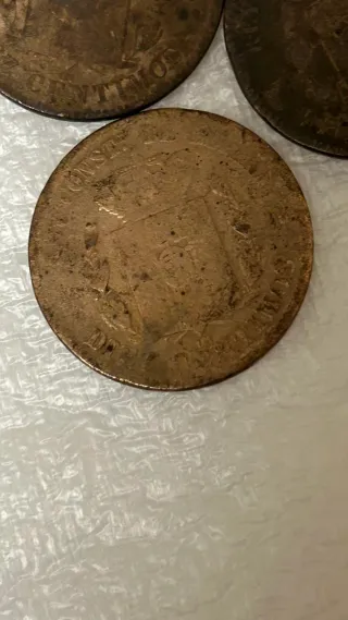 3 Monete Antiche Alfonso XII