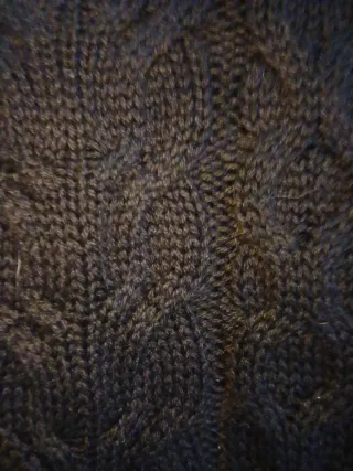 Jersey corto lana negro ochos