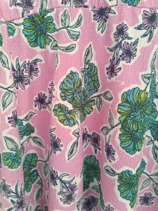 Vestido corto Lefties floral vintage XL