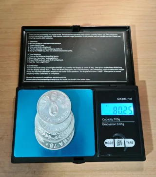 Conjunto 4 Monedas de Plata (80,25g)