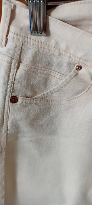 Pantalones Bershka Pitillo Rosa Pastel