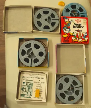 Lote 4 Películas 8mm Dibujos Animados