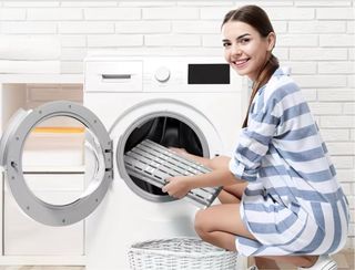 Alfombra Baño Antideslizante Gris/Blanco 90x40