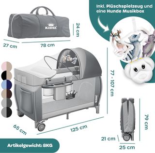 Cuna de viaje Kidiz 3 en 1