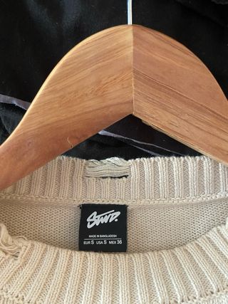 Jersey de punto stwdstudios color crema